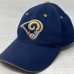 EUC Vintage NFC West Rams Football team 100% cotton NFL hat - Velcro adjustable